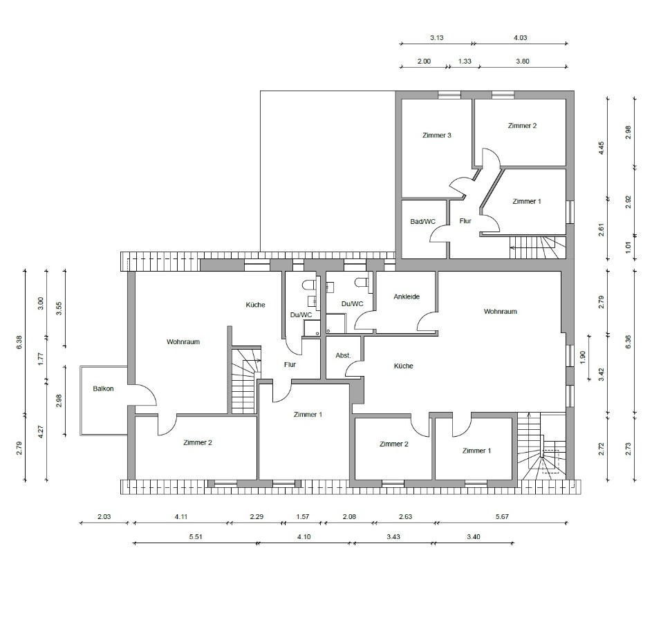 Vervielfältiger 14,2: Modernisiertes Mehrfamilienhaus mit 5 Einheiten, neuem Dach und Wärmepumpe